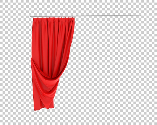 Tende isolate su sfondo trasparente illustrazione rendering 3d