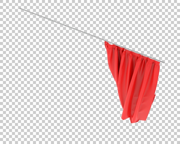 Tende isolate su sfondo trasparente illustrazione rendering 3d
