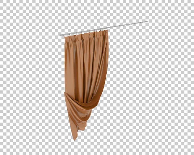 Tende isolate su sfondo trasparente illustrazione rendering 3d