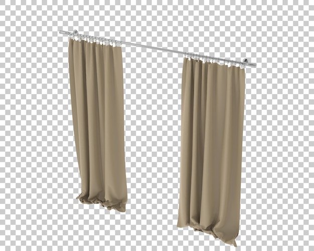 Tende isolate su sfondo trasparente illustrazione rendering 3d