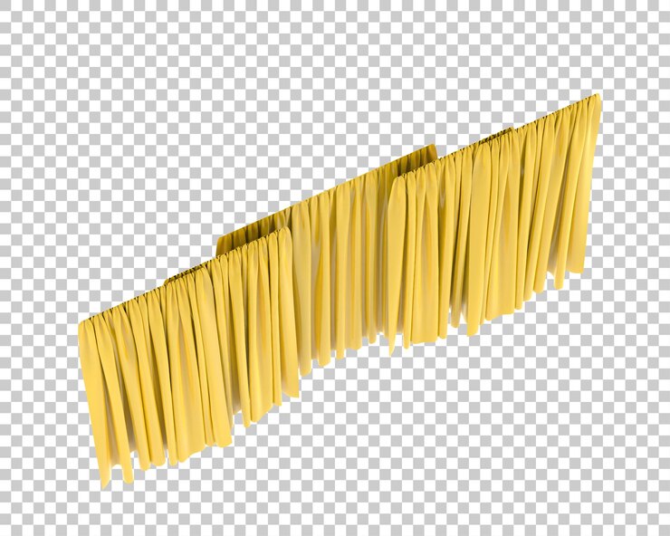 PSD tende isolate su sfondo trasparente illustrazione rendering 3d