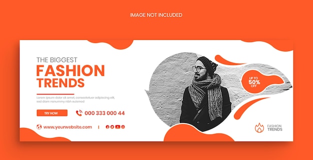 tendências da moda capa do facebook banner