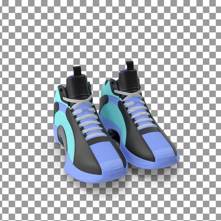 PSD tênis 3d psd em fundo isolado e transparente