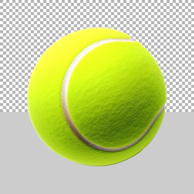 PSD tennisball auf durchsichtigem hintergrund ai generiert