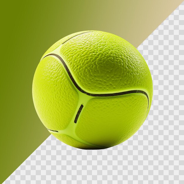 PSD tennisball auf isolierter, durchsichtigem hintergrund