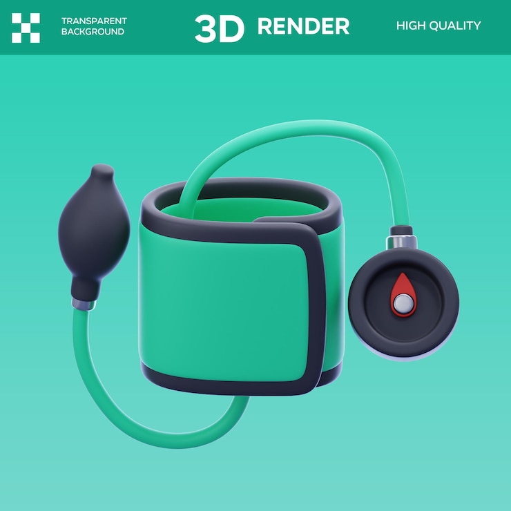 PSD tensione arteriosa psd 3d illustrazione