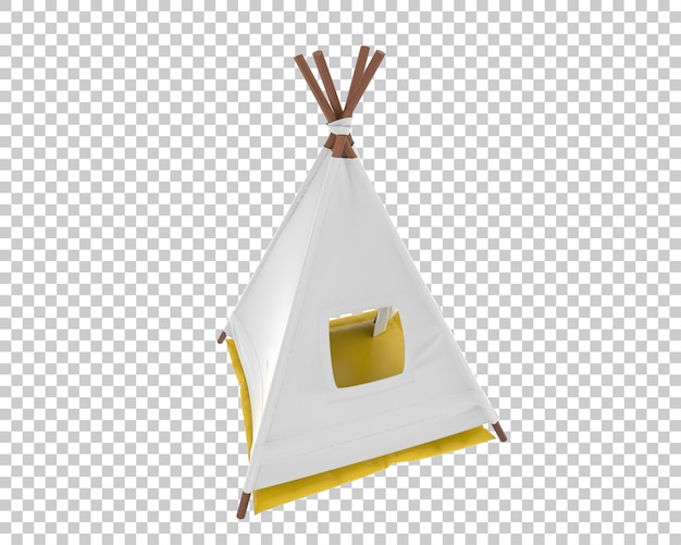 Tente isolée sur fond transparent illustration du rendu 3d