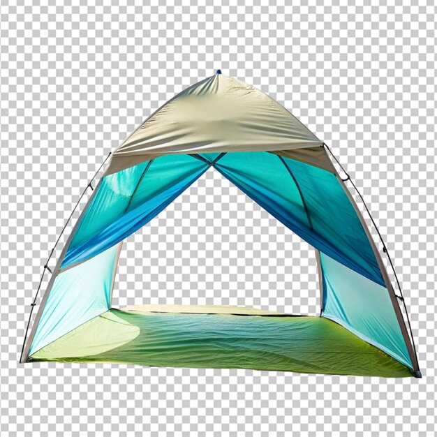 PSD tente de plage sur fond transparent