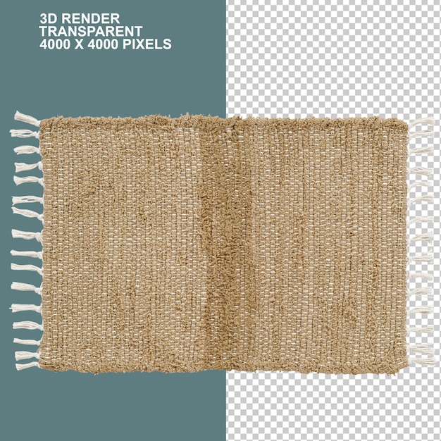 Teppich Hessischer Stoff Jute Tisch Teppich Teppich Möbelzubehör braune Teppich Rechteck