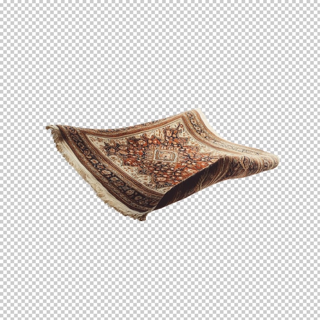 Teppichläufer antiker Teppich isoliert auf durchsichtigem Hintergrund png