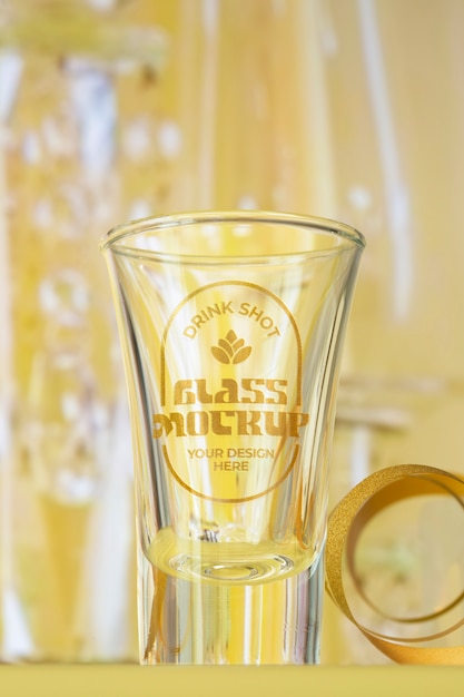 Tequila-schuss-glas-mockup