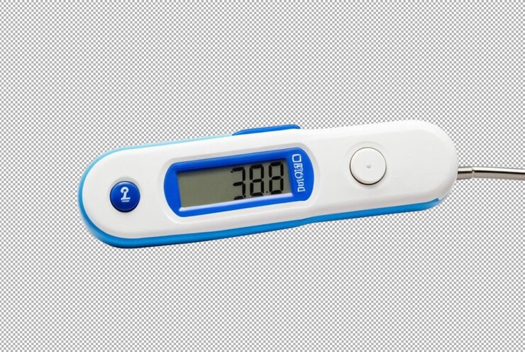 PSD termómetro digital con punta azul este dispositivo médico se utiliza para medir el cuerpo 2