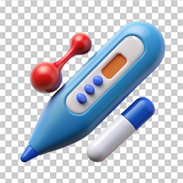 Termómetro digital Termómetro médico Concepto de medición de la temperatura Ilustración vectorial