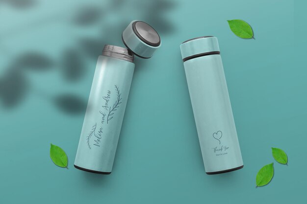 Termosas personalizadas de teal
