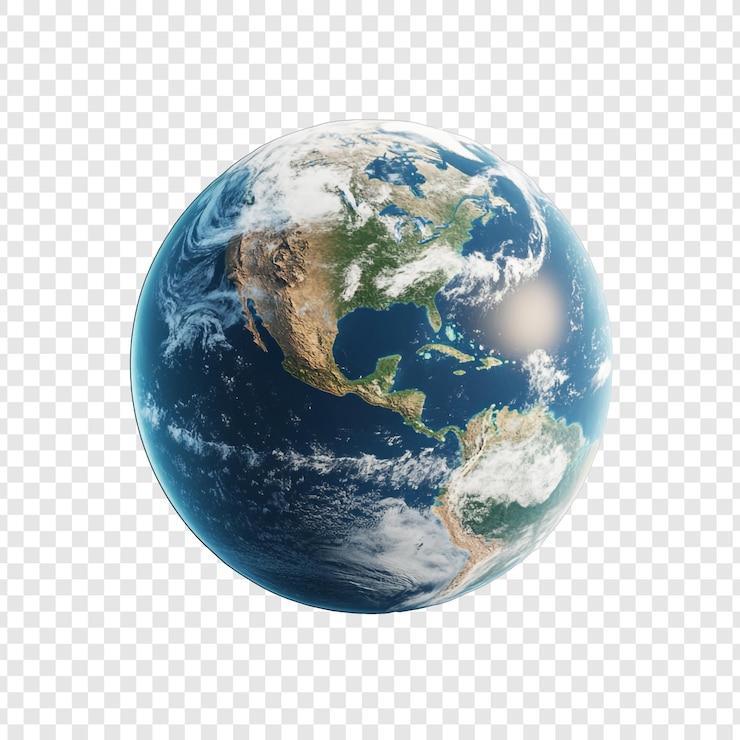 PSD la terre depuis l'espace