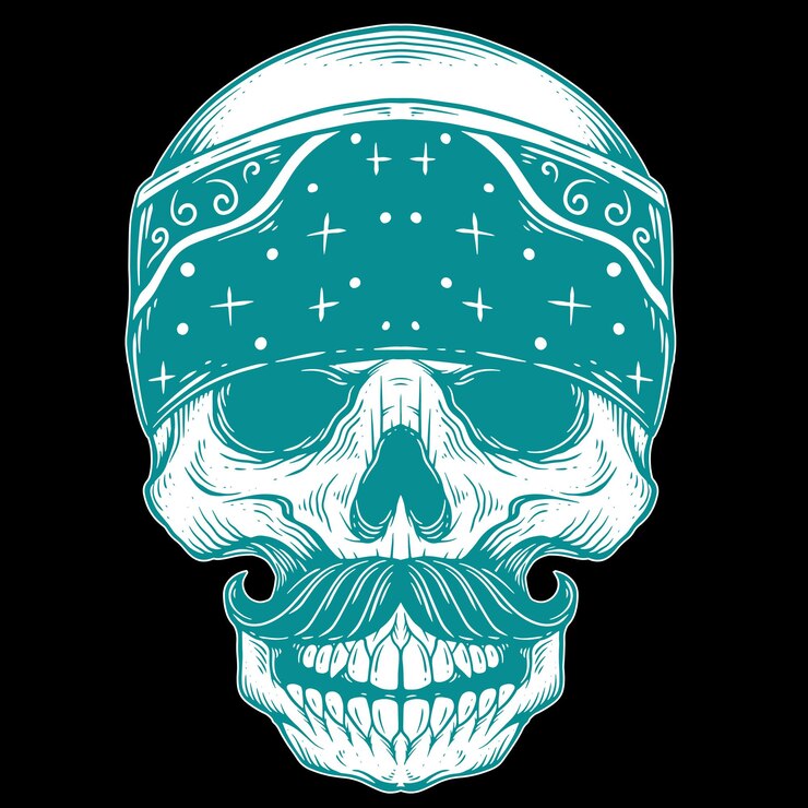 PSD teschi arte per tutti gli scopi sfondo t-shirt designt-shirt