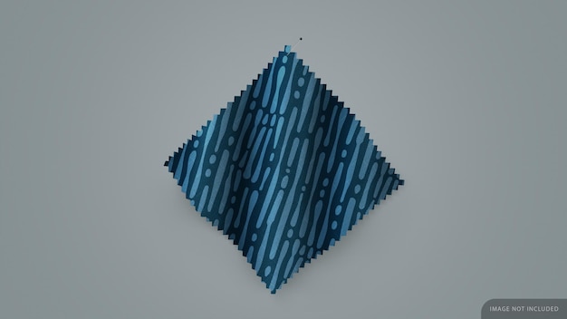 Tessuto Swatch Mockup con spilla