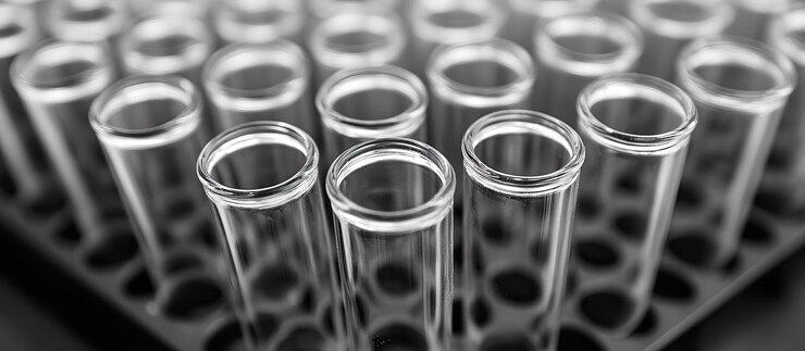 PSD test tubes in a rack