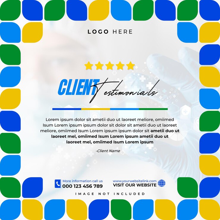 Testimonios de clientes Diseño de plantillas de publicaciones de Instagram y redes sociales