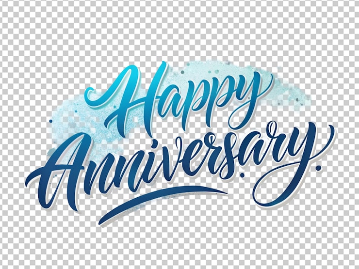 PSD testo di felicità per l'anniversario