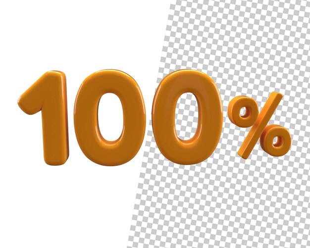 Testo dorato al 100% 3d