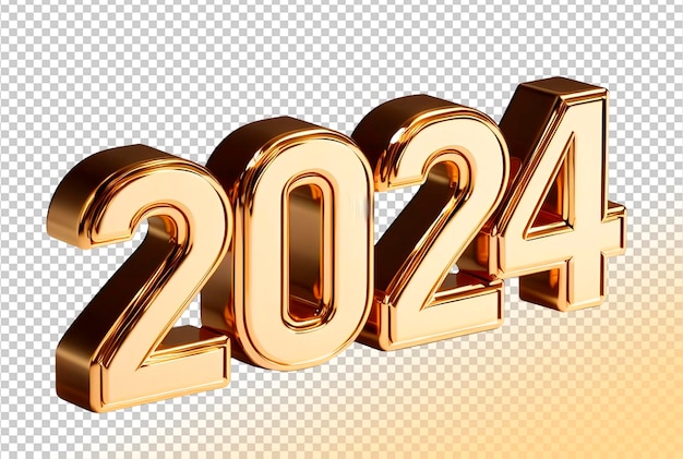 Testo dorato PSD 2024 nuovo anno