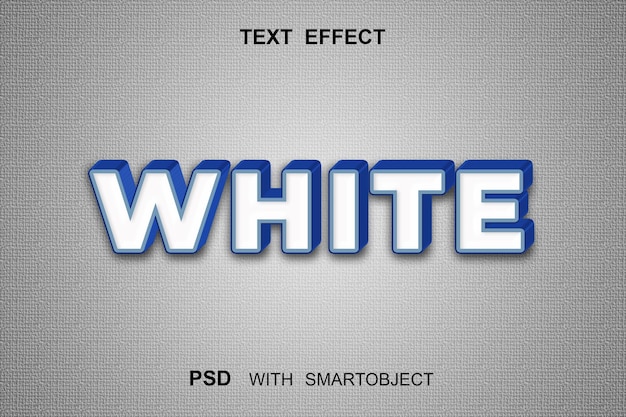 TESTO EFFETTO BIANCO CON SMART OBJECT PSD MODIFICABILE