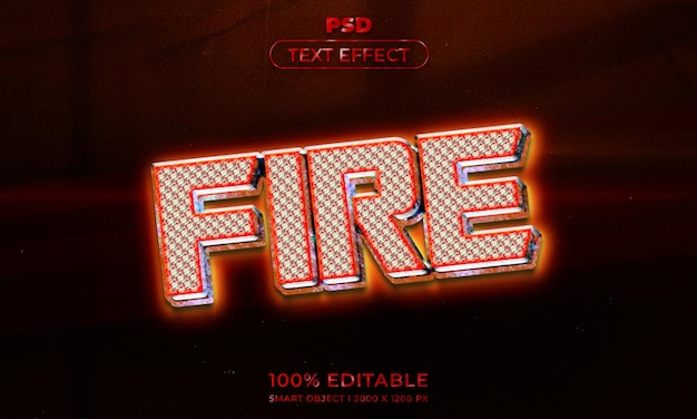Testo modificabile 3d e mockup in stile effetto logo con sfondo astratto scuro