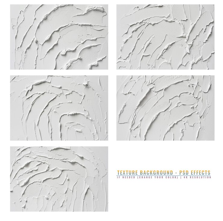 PSD testura di colore bianco astratto su sfondo trasparente