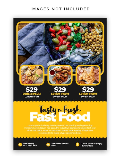 PSD testy fastfood