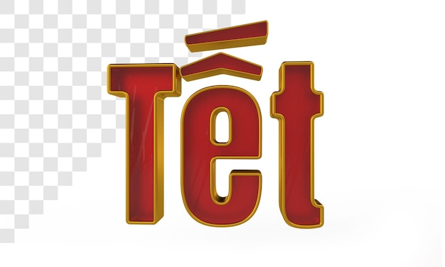 tet gold text in 3d rendering isolated
