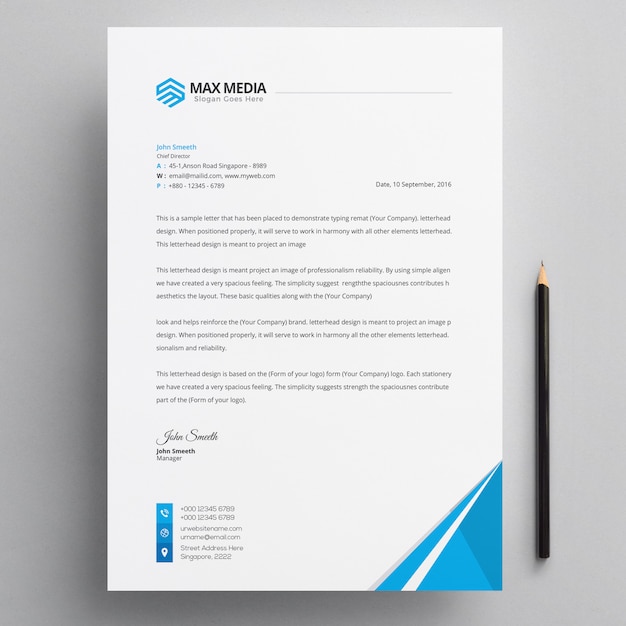 En-tête de lettre