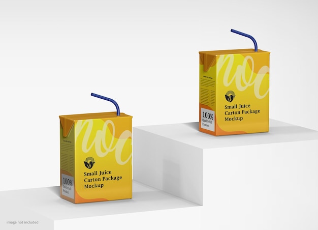 Tetra Juice Carton Pack avec maquette de paille