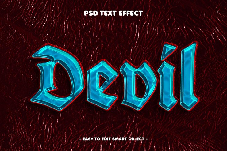 PSD teufelstexteffekt