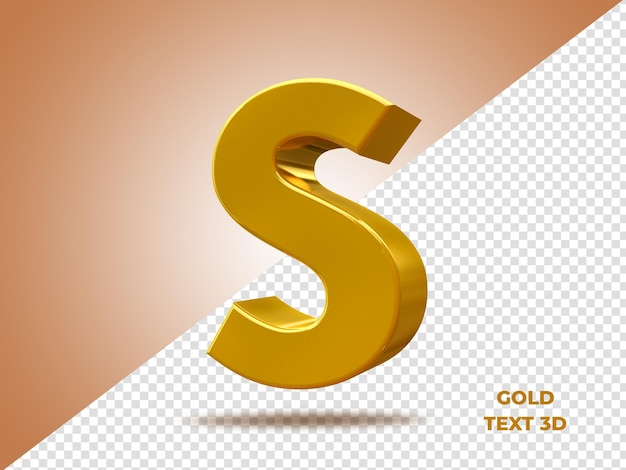 Text 3d gold az