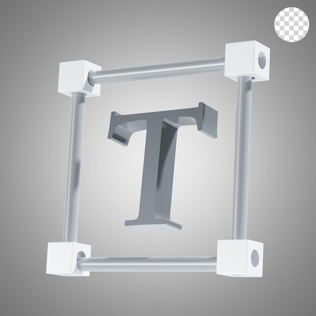 text 3d icon illustration