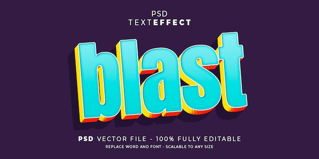 text and font effect style editable template