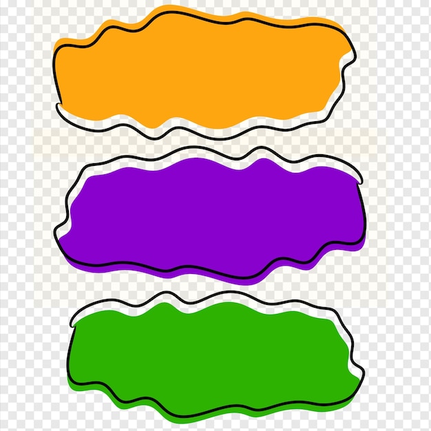 text box set design with black line design element lower third hand draw design bubble text blank