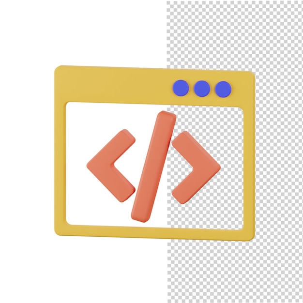 PSD text-editor-programmierung 3d-illustration