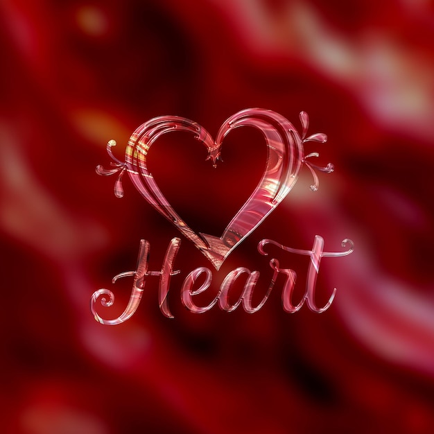 Text Effect on Matellic Background Fiery Crimson With Rose Gold Fluid Appearance Background Pre