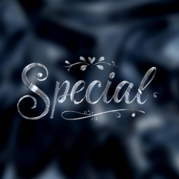 text effect on matellic background glamorous liquid with osmium silver fluid appearance backgro