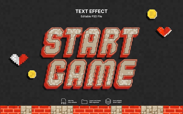 Text-Effekt für Videospiele