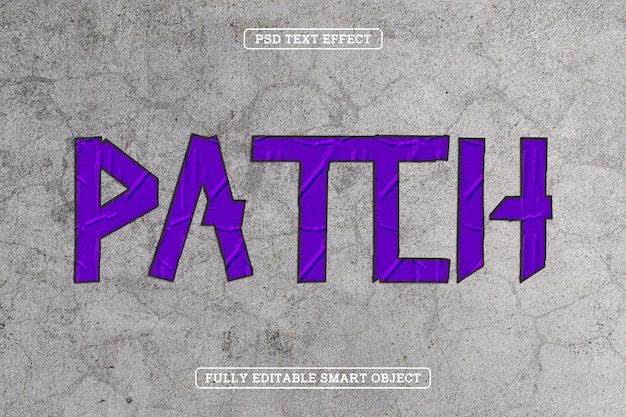 Text-Effekt im Patch-Stil mit Klebeband