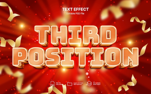 Text-Effekt in der dritten Position