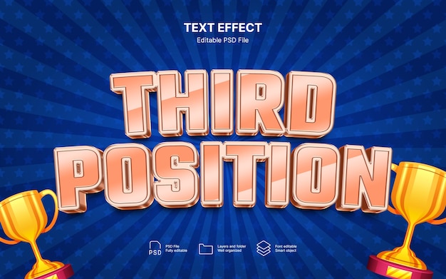 Text-Effekt in der dritten Position