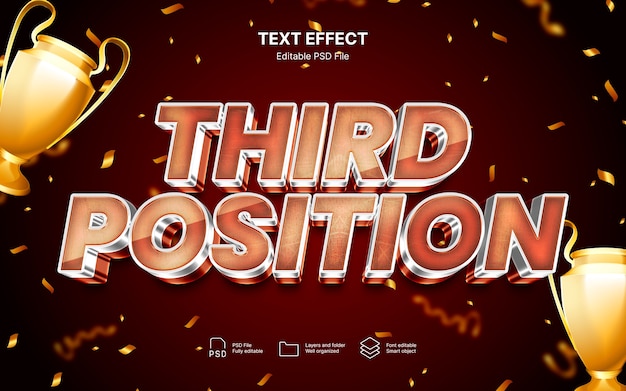 Text-Effekt in der dritten Position