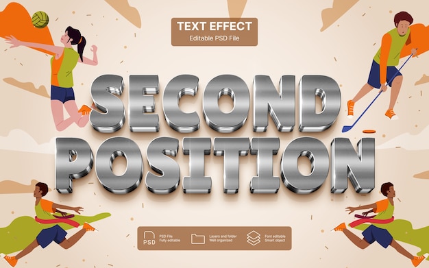 Text-Effekt in der zweiten Position