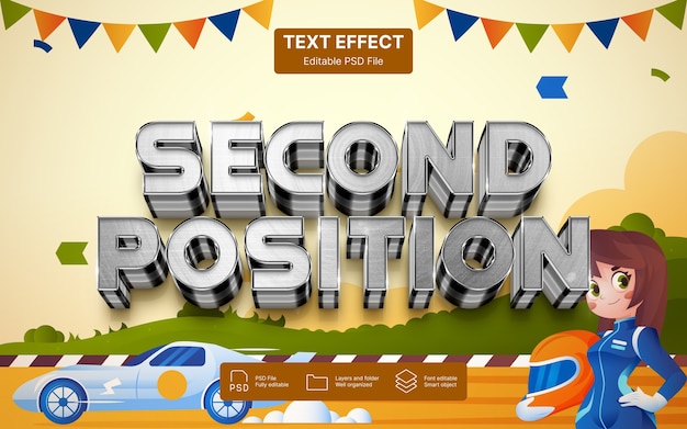 Text-Effekt in der zweiten Position