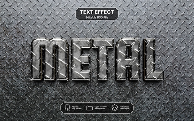 Text-Effekt mit Metallverschleiß
