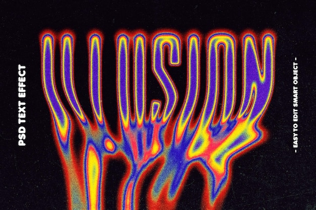 Text-Effekt mit Schmelzstil-Illusion
